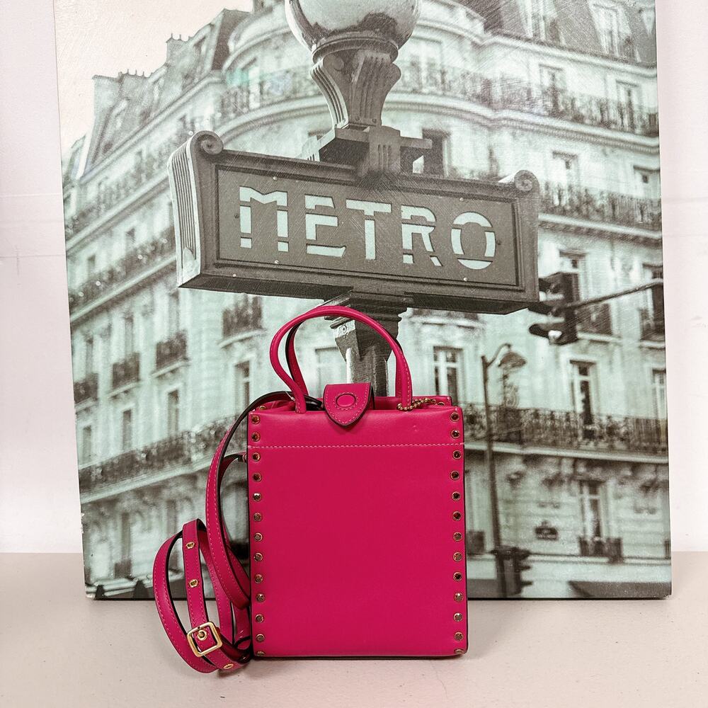 Coach CE729 Mini Cashin Tote With Crystal Rivets